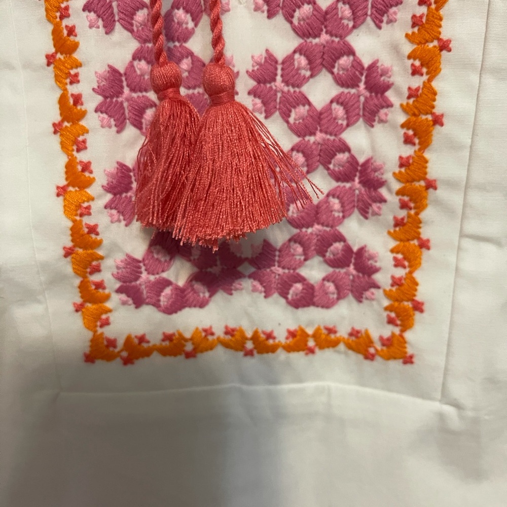 J Crew EMBROIDERED POPLIN TANK - Picture 4 of 4